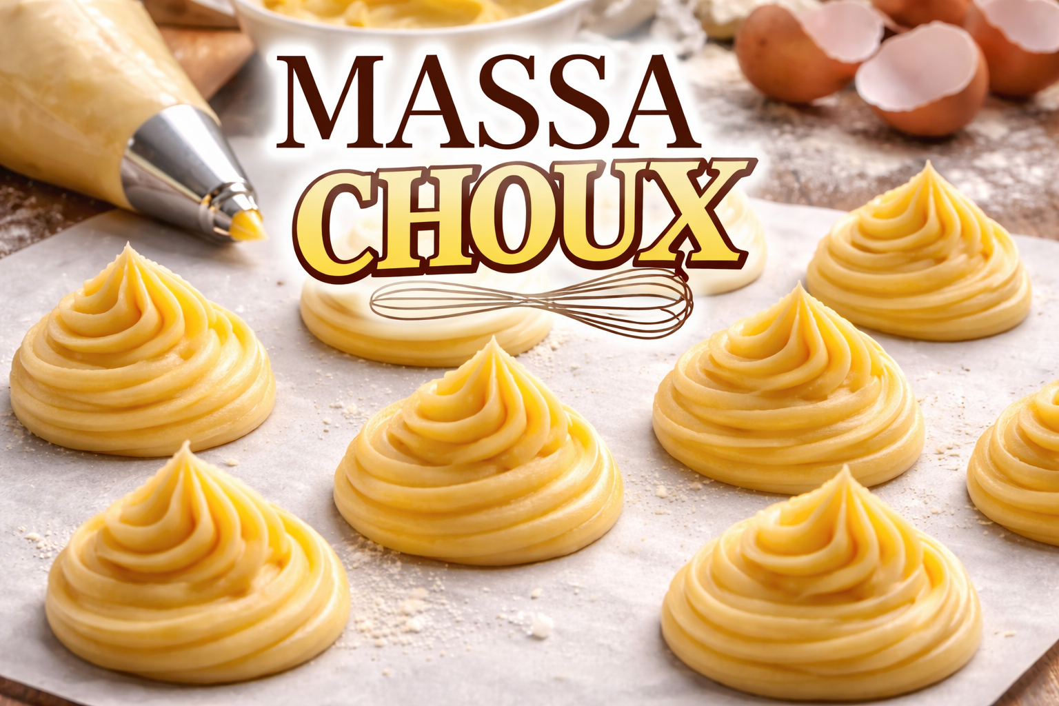 Receita Completa de Massa Choux (Base para Éclair, Carolinas e Choux)