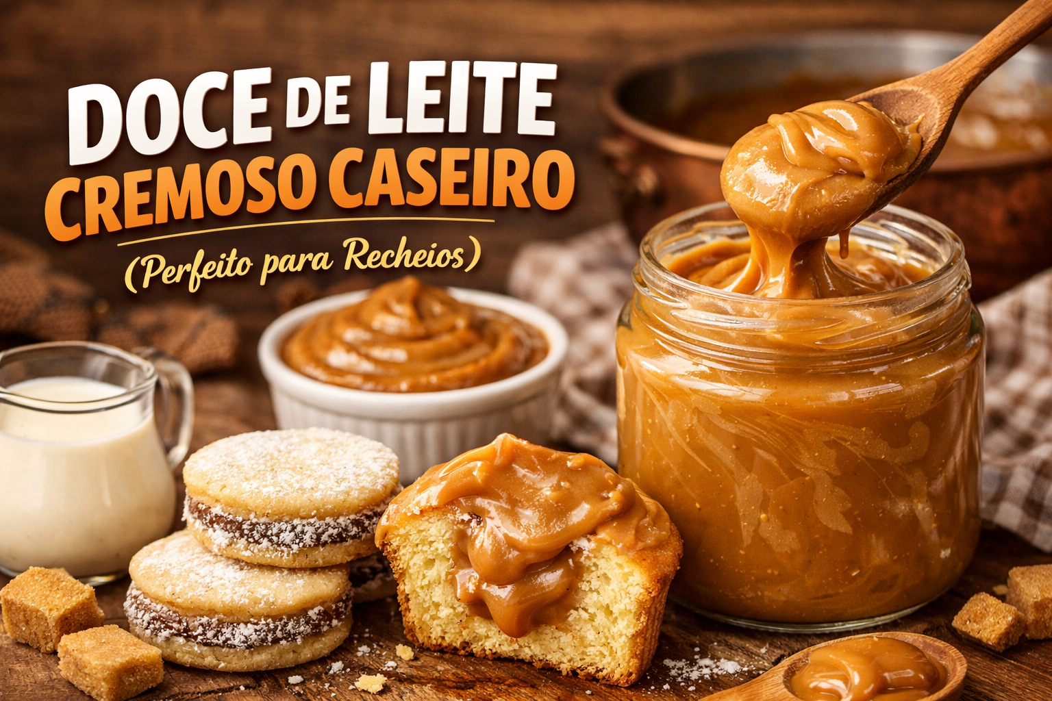 Doce de Leite Cremoso Caseiro (Perfeito para Recheios)